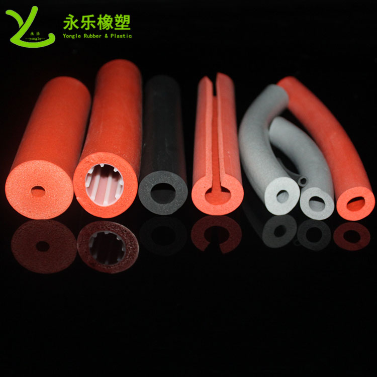 發(fā)泡硅膠管，擠出發(fā)泡硅膠管，耐高溫發(fā)泡硅膠管