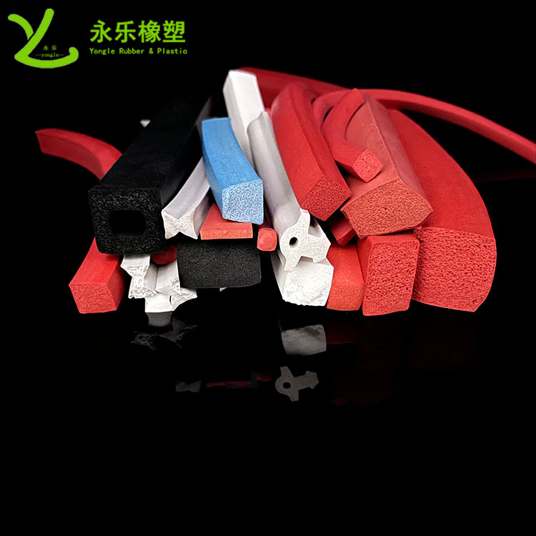擠出發(fā)泡硅膠條，防水發(fā)泡硅膠條，耐高溫發(fā)泡硅膠條