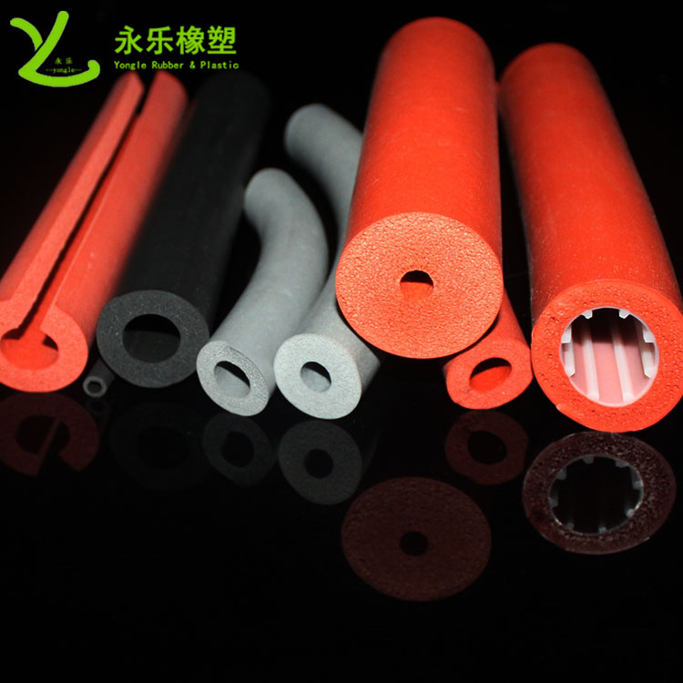發(fā)泡硅膠管，擠出發(fā)泡硅膠管，耐高溫發(fā)泡硅膠管