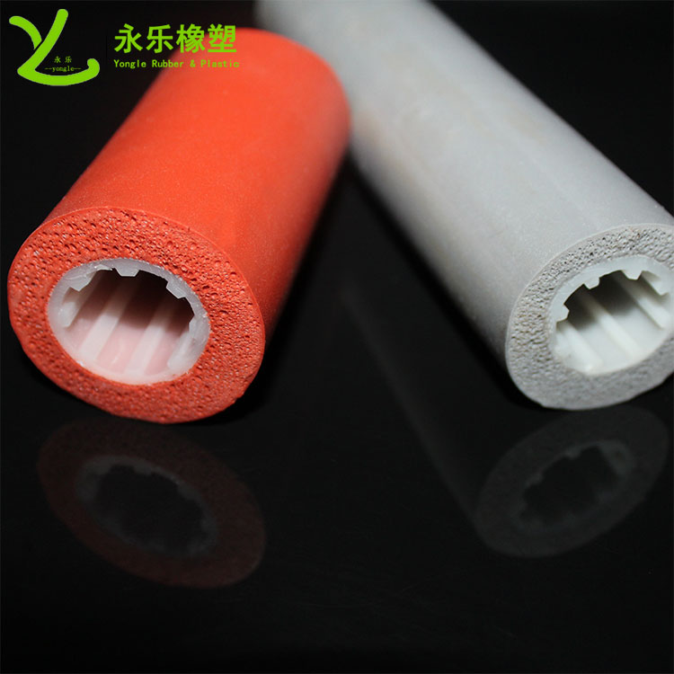 復(fù)合發(fā)泡硅膠管，耐高溫發(fā)泡硅膠管，保溫發(fā)泡硅膠管