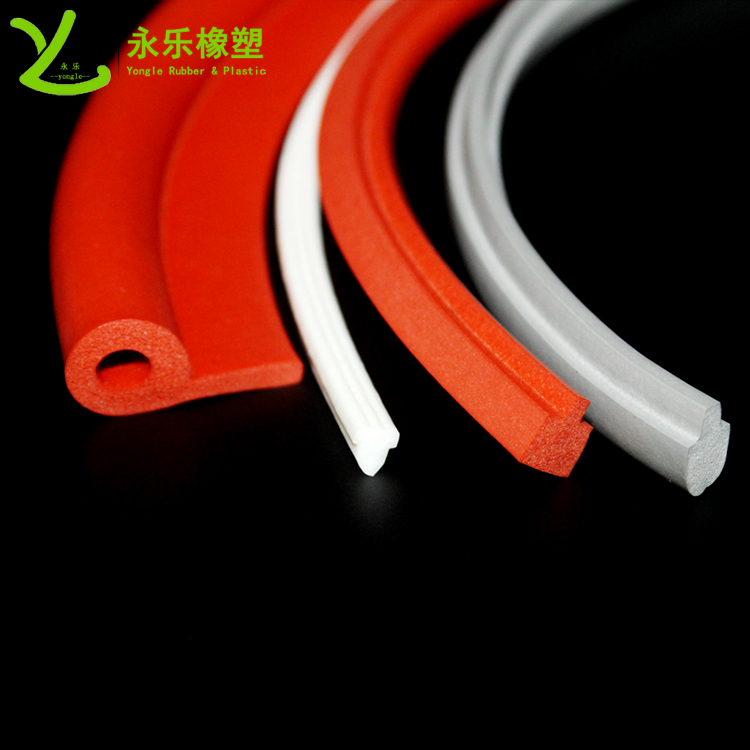 擠出發(fā)泡密封條，定制硅膠發(fā)泡密封條，耐高溫發(fā)泡硅膠密封條
