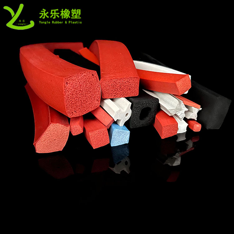 擠出發(fā)泡硅膠條，防水發(fā)泡硅膠條，耐高溫發(fā)泡硅膠條