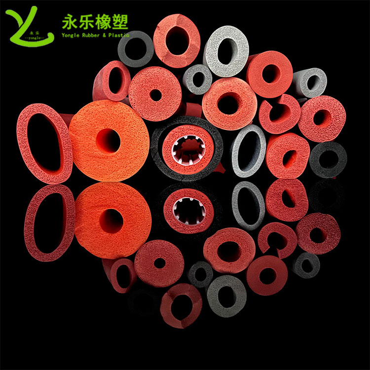 擠出發(fā)泡硅膠管，耐高溫發(fā)泡硅膠管，耐老化發(fā)泡硅膠管